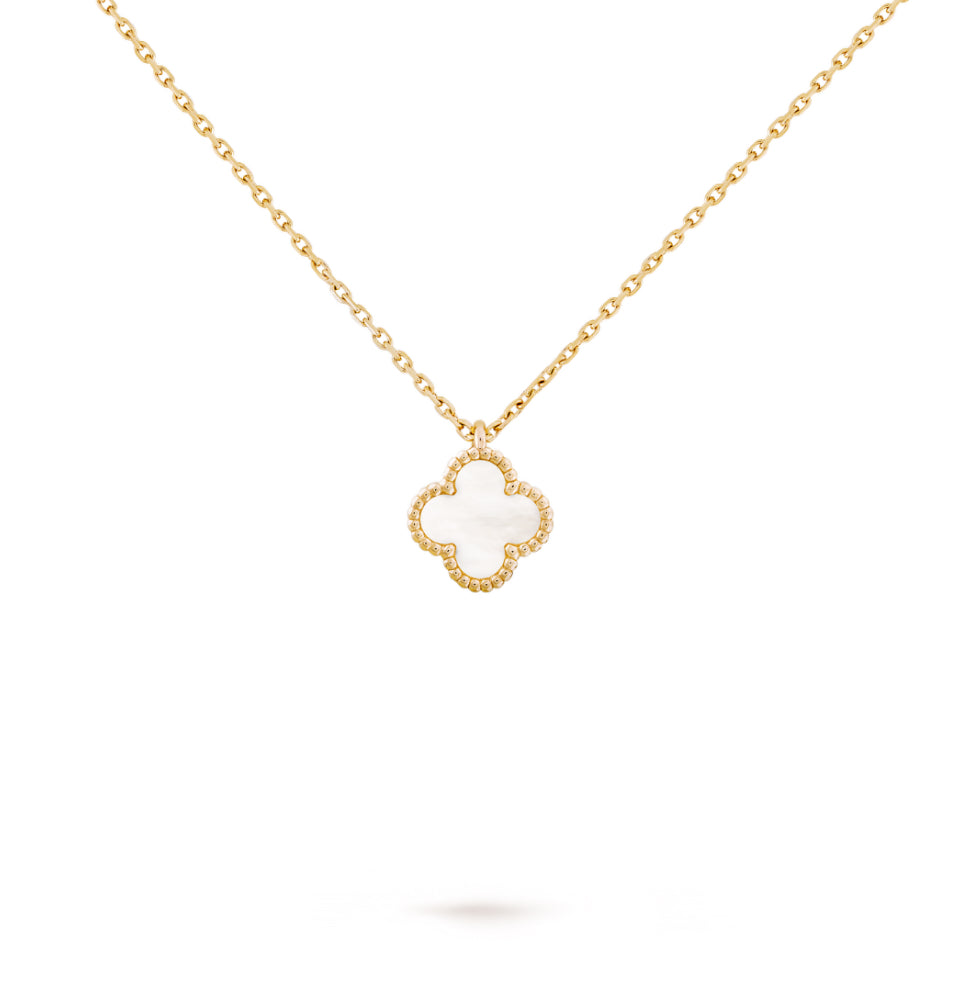 Single Clover Necklace Mini - Mother Of Pearl